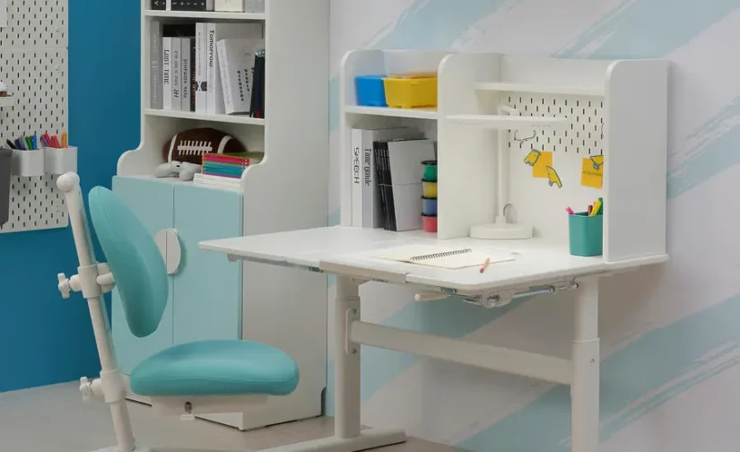 میز تحریر سفید/قابل تنظیم سایز ۱۰۰x۷۰ ایکیا مدل BERGLÄRKA