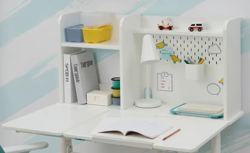 میز تحریر سفید/قابل تنظیم سایز ۱۰۰x۷۰ ایکیا مدل BERGLÄRKA