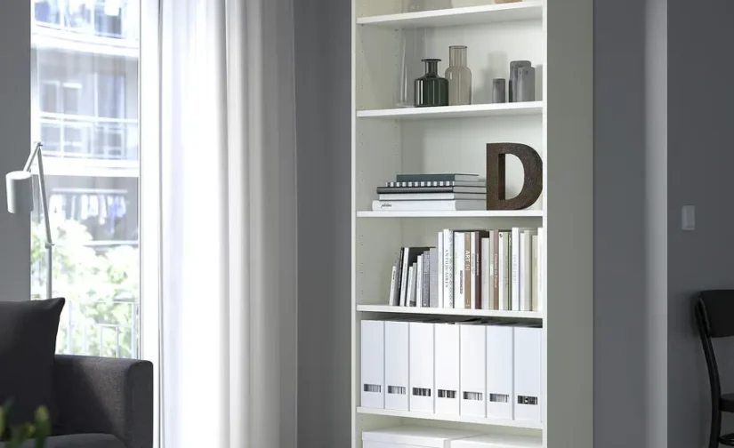 کتابخانه سفید سایز ۸۰x۲۸x۲۰۲ ایکیا مدل BILLY