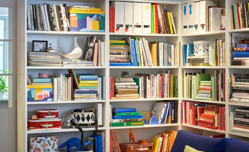 کتابخانه سفید سایز ۸۰x۲۸x۲۰۲ ایکیا مدل BILLY