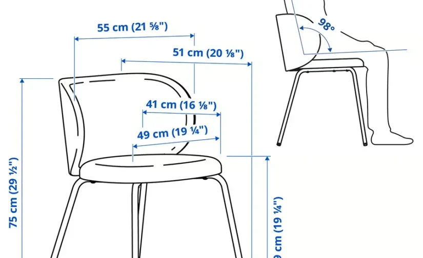 میز و صندلی 4 نفره سفید/طوسی تیره ایکیا سایز ۱۰۳ مدل DOCKSTA / KRYLBO