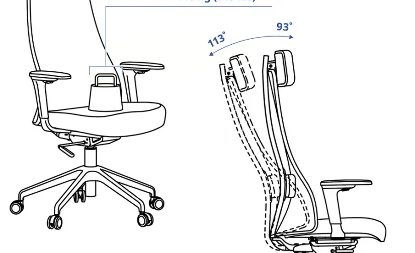 صندلی اداری با دسته مشکی ایکیا مدل JÄRVFJÄLLET