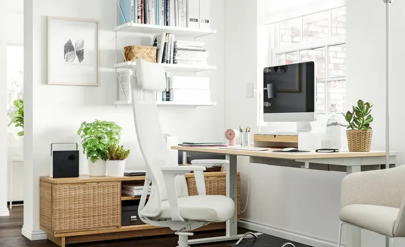 صندلی اداری با دسته سفید ایکیا مدل JÄRVFJÄLLET