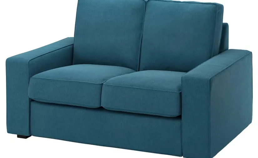 مبل راحتی دو نفره جمع و جور آبی تالمیرا ایکیا مدل KIVIK