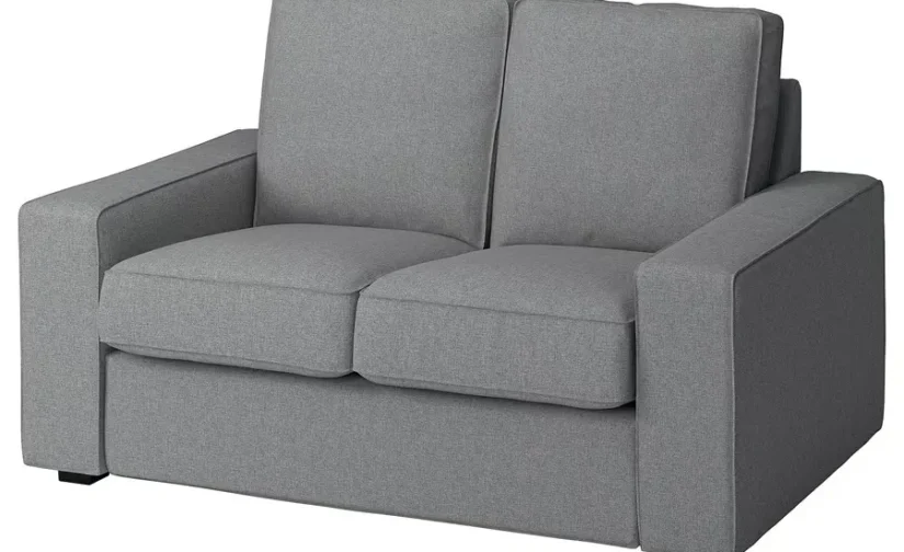 مبل راحتی دو نفره تیبلبی بژ/خاکستری ایکیا مدل KIVIK