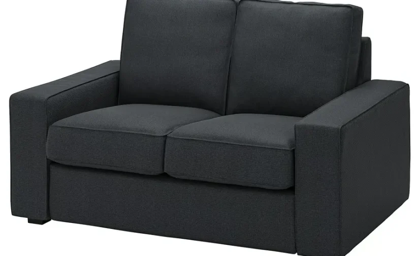 مبل راحتی دو نفره جمع و جور رنگ آنتراسیت ترسوند ایکیا مدل KIVIK