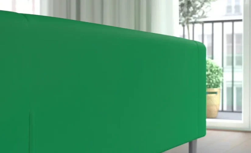 مبل دو نفره سبز ویسل ایکیا مدل KLIPPAN