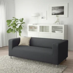 مبل دو نفره خاکستری ویسل ایکیا مدل KLIPPAN