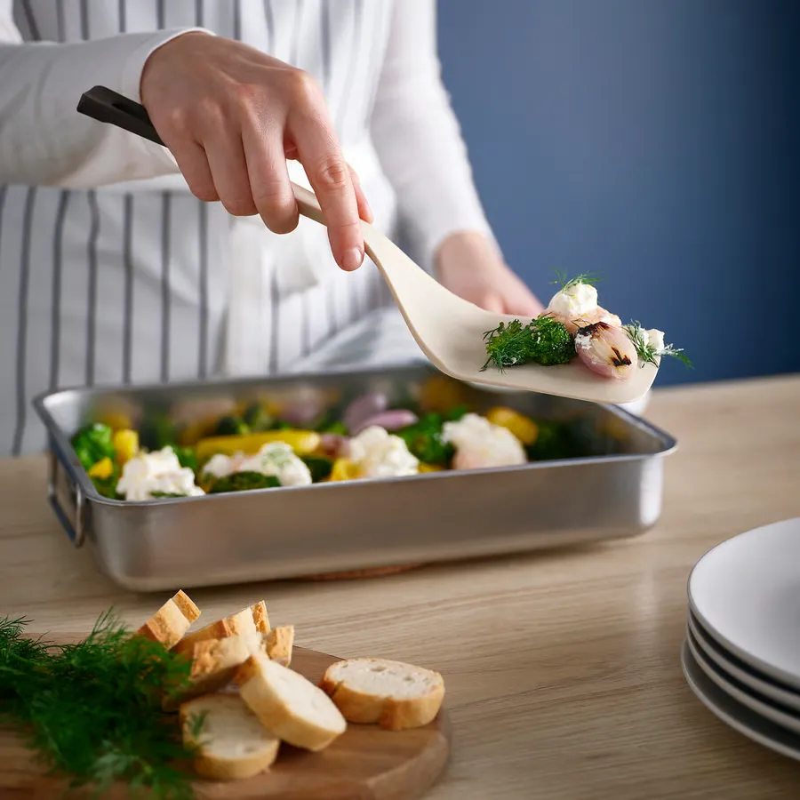 کفگیر بژ روشن/آنتراسیت سایز ۳۲ ایکیا مدل KNORRHANE