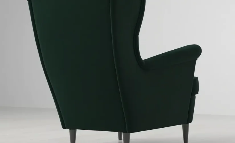 صندلی راحتی طرح جوپارپ سبز تیره ایکیا مدل STRANDMON