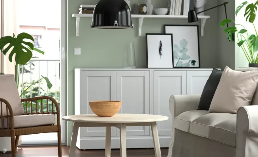 فرش تخت‌باف رنگ خاکستری-آبی سایز۱۷۰x۲۴۰ایکیا مدل TIDTABELL