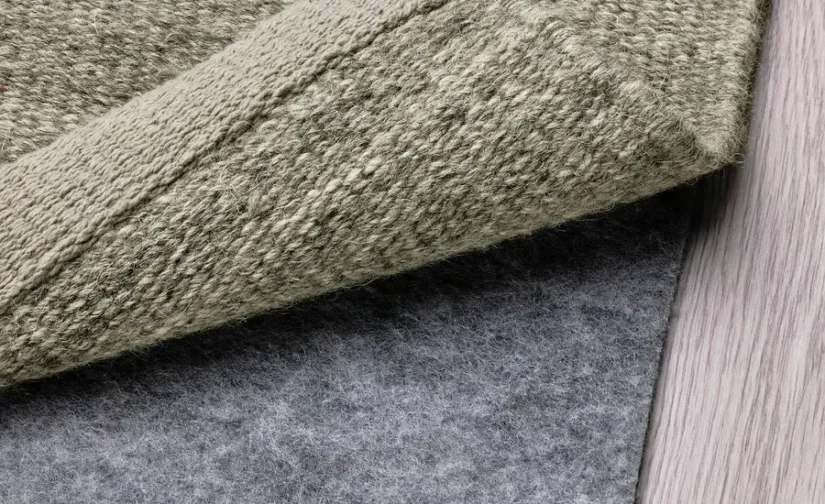 فرش تخت‌باف رنگ خاکستری سایز ۱۷۰x۲۴۰ ایکیا مدل TIDTABELL