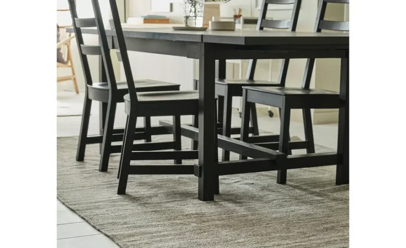 فرش تخت‌باف رنگ خاکستری سایز ۱۷۰x۲۴۰ ایکیا مدل TIDTABELL