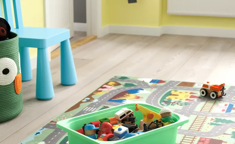 ارگانایزر خاکستری/سبز روشن/خاکستری سایز۹۹x۴۴x۵۶ ایکیا مدل TROFAST