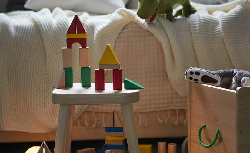 مجموعه بلوک‌های ساختمانی چوبی ۴۰ تکه چند رنگ ایکیا مدل UNDERHÅLLA