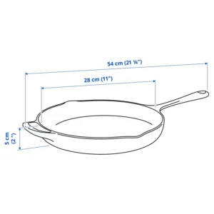 ماهیتابه چدنی سایز 28 ایکیا مدل VARDAGEN