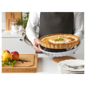 ظرف پای نقره‌ای رنگ سایز ۳۱ / ۱.۸ لیتر ایکیا مدل VARDAGEN