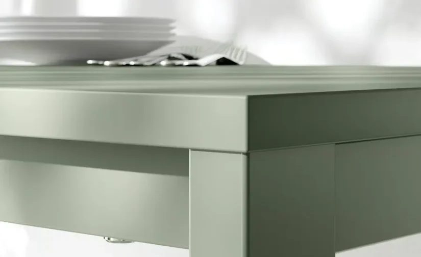 میز و ۴ صندلی سبز/سبز تیبلبی سایز ۱۲۵x۷۴ ایکیا مدل VIHALS / VIHALS