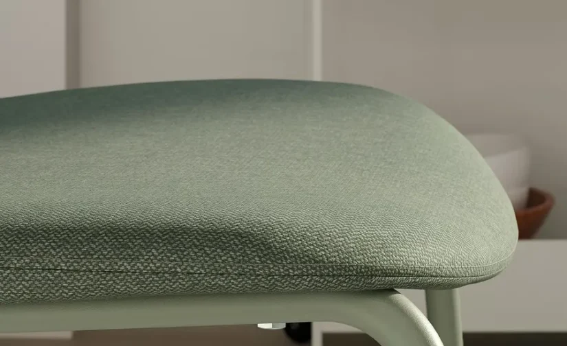 میز و ۴ صندلی سبز/سفید تیبلبی سایز ۱۲۵x۷۴ ایکیا مدل VIHALS / VIHALS