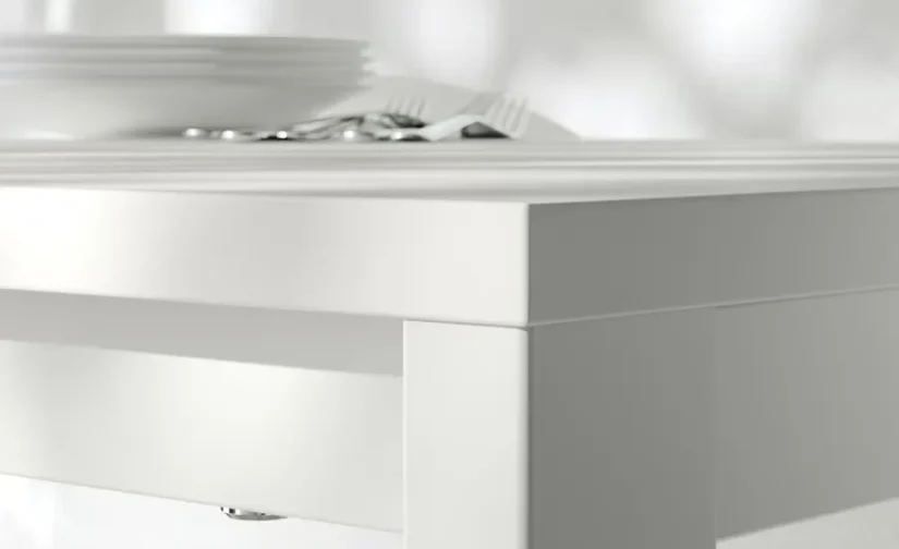 میز و ۴ صندلی سبز/سفید تیبلبی سایز ۱۲۵x۷۴ ایکیا مدل VIHALS / VIHALS