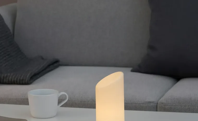 شمع بلوکی ال ای دی سفید سایز ۱۶ ایکیا مدل ÄDELLÖVSKOG