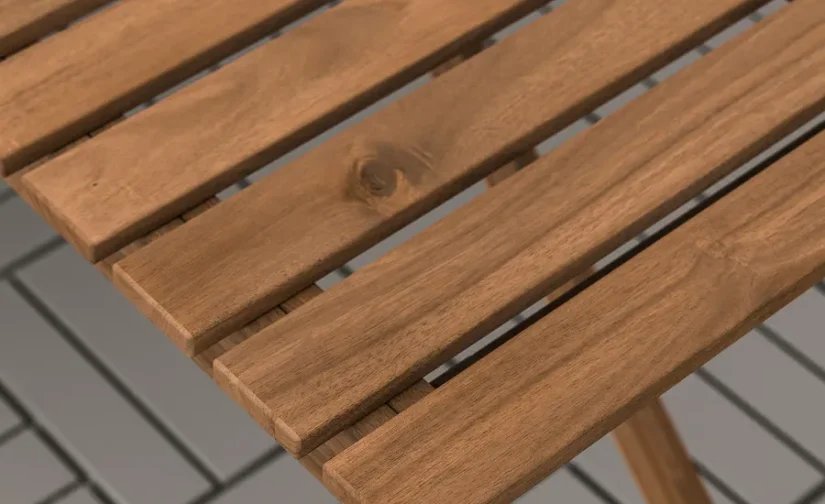 میز و ۴ صندلی تاشو مناسب فضای باز ایکیا مدل ASKHOLMEN