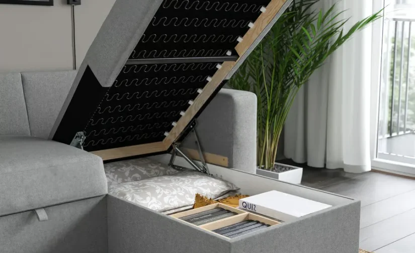 مبل تختخواب شو سه نفره به همراه کاناپه راحتی بژ/خاکستری ایکیا مدل BÅRSLÖV