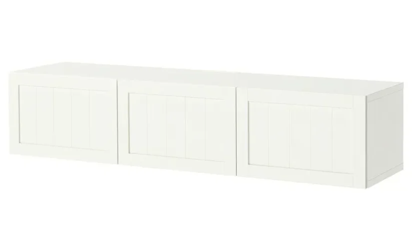 میز تلویزیون سفید سایز ۱۸۰x۴۲x۳۸ ایکیا مدل BESTÅ