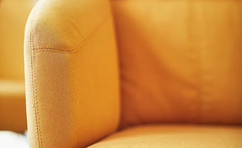 صندلی راحتی ویسل زرد تیره/کابوسا زرد تیره ایکیا مدل BINGSTA