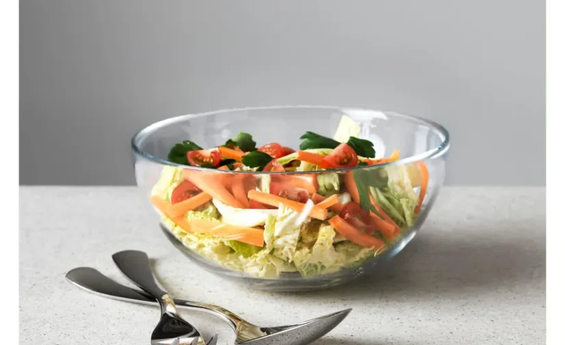 کاسه سرو شیشه شفاف سایز 20 ایکیا مدل BLANDA