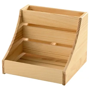 نظم‌دهنده‌ی پیشخوان آشپزخانه چوبی سایز ۲۰x۱۸x۱۶ ایکیا مدل CHOKLADHAJ