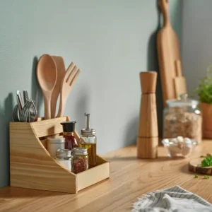 نظم‌دهنده‌ی پیشخوان آشپزخانه چوبی سایز ۲۰x۱۸x۱۶ ایکیا مدل CHOKLADHAJ