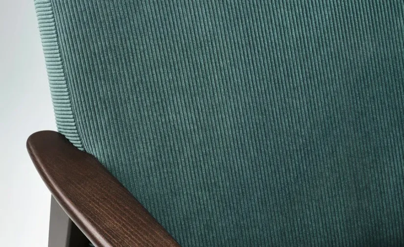 صندلی راحتی خاکستری-فیروزه‌ای کلینج ایکیا مدل EKENÄSET