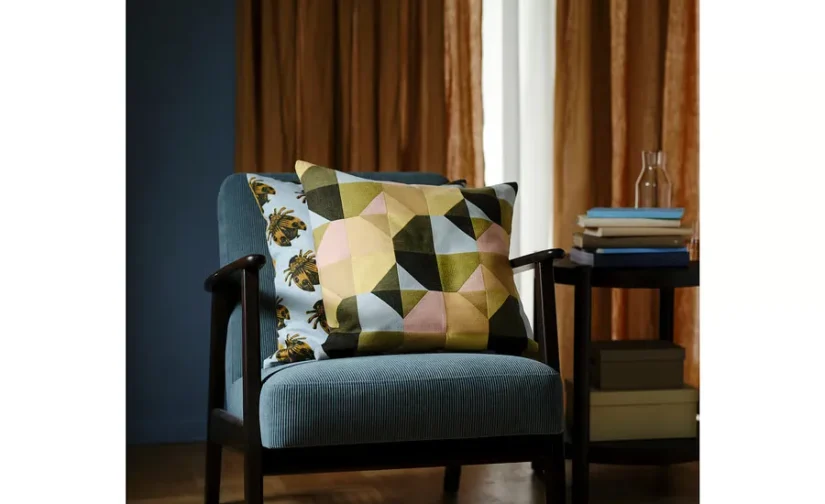 صندلی راحتی خاکستری-فیروزه‌ای کلینج ایکیا مدل EKENÄSET