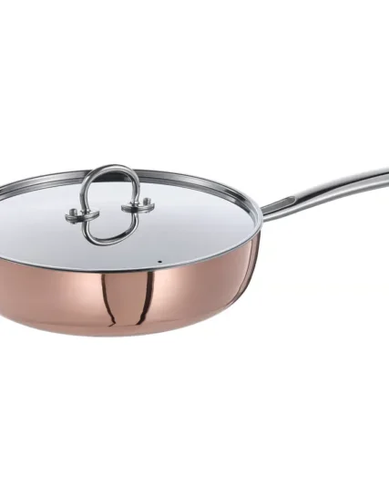 ماهیتابه با درب مسی/استیل ضد زنگ سایز 25 ایکیا مدل FINMAT