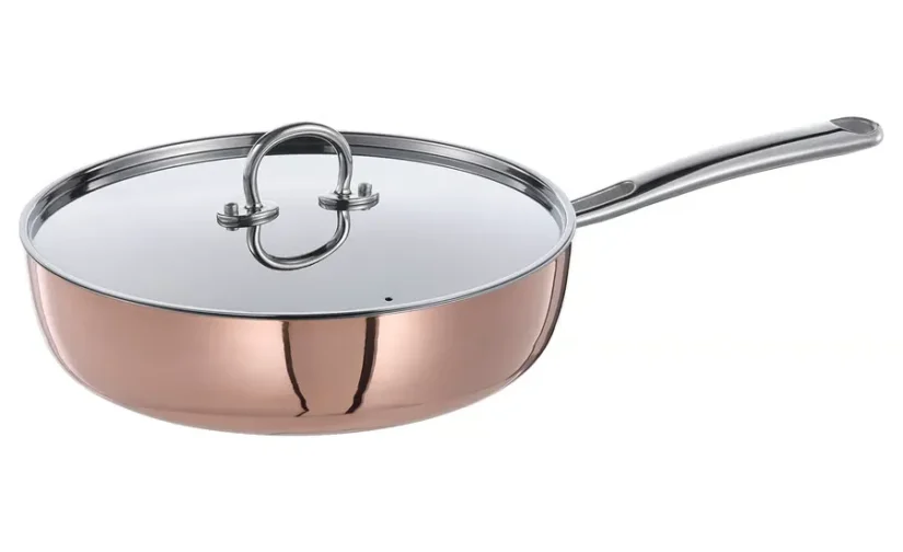 ماهیتابه با درب مسی/استیل ضد زنگ سایز 25 ایکیا مدل FINMAT