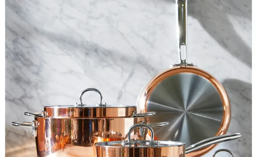 ماهیتابه با درب مسی/استیل ضد زنگ سایز 25 ایکیا مدل FINMAT