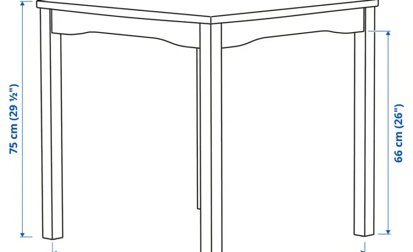 میز و ۲ صندلی خاکستری/قهوه‌ای-مشکی/بژ سایز ۷۴x۷۴ ایکیا مدل HAUGA / STEFAN