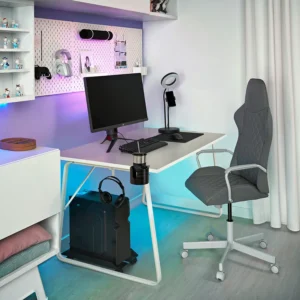 میز تحریر بژ سایز ۱۴۰x۸۰ ایکیا مدل HUVUDSPELARE