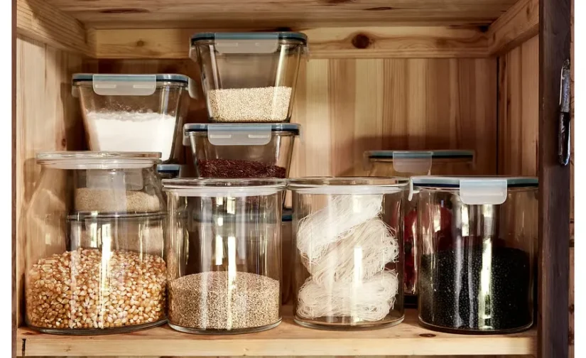 شیشه با درب جنس شیشه/پلاستیک ۱.۷ لیتر ایکیا مدل IKEA 365+