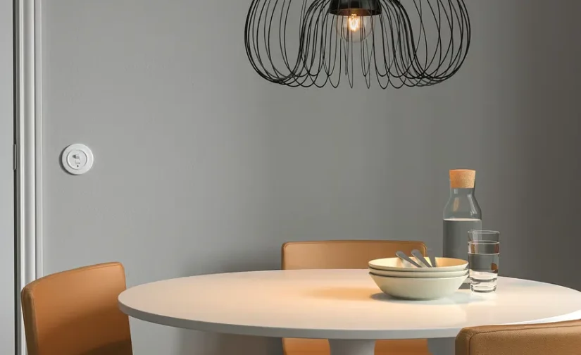 لوستر فلزی مشکی سایز ۵۲ ایکیا مدل KALLFRONT / HEMMA