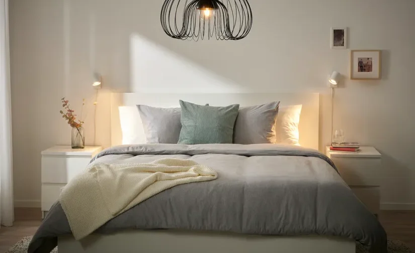 لوستر فلزی مشکی سایز ۵۲ ایکیا مدل KALLFRONT / HEMMA