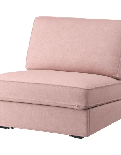 مبل تختخواب شو یک نفره قهوه ای روشن-صورتی ایکیا مدل KIVIK