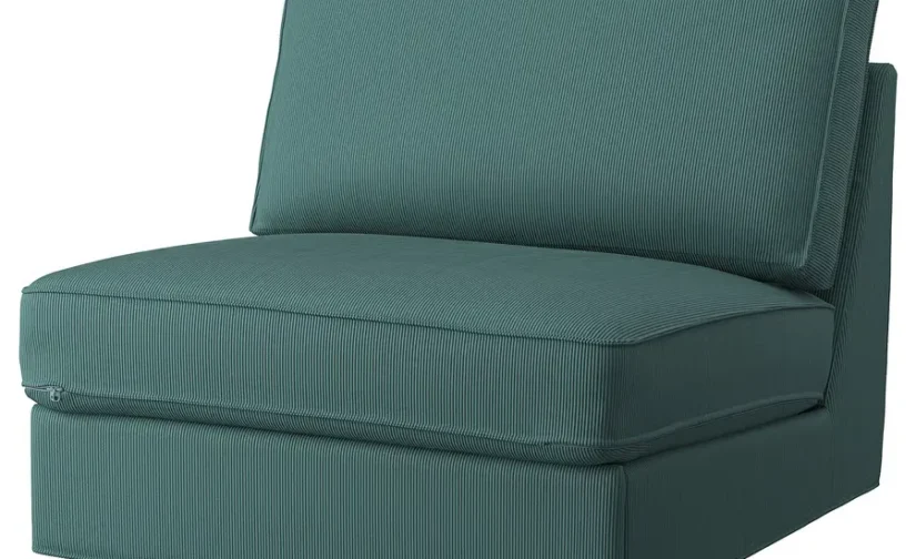 مبل تختخواب شو یک نفره خاکستری فیروزه‌ای ایکیا مدل KIVIK