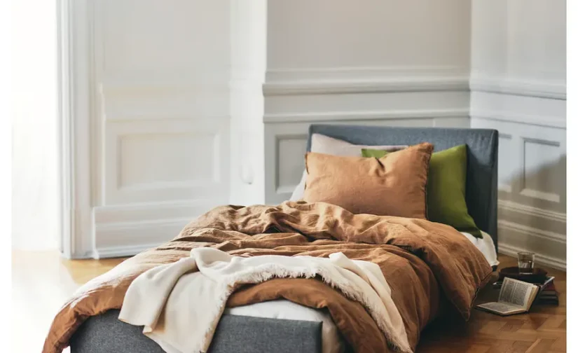 مبل تختخواب شو یک نفره بژ/خاکستری ایکیا مدل KIVIK