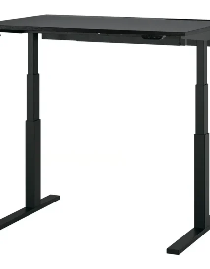 میز با قابلیت تنظیم ارتفاع برقی مشکی سایز 120*80 ایکیا مدل MITTZON