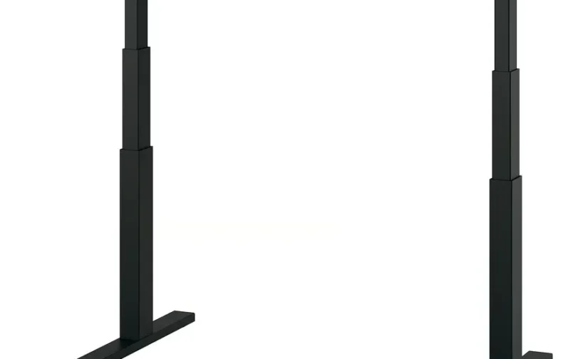 میز با قابلیت تنظیم ارتفاع برقی مشکی سایز 120*80 ایکیا مدل MITTZON