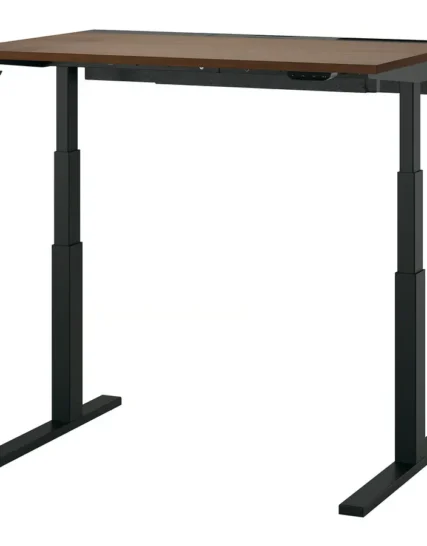 میز با قابلیت تنظیم ارتفاع برقی روکش گردو / مشکی سایز 120*80 ایکیا مدل MITTZON