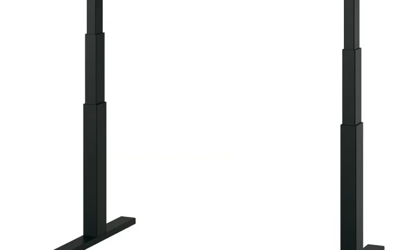 میز با قابلیت تنظیم ارتفاع برقی روکش گردو / مشکی سایز 120*80 ایکیا مدل MITTZON