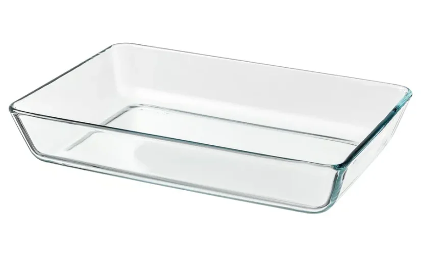 ظرف فر/سرو شیشه شفاف سایز 35x25 ایکیا مدل MIXTUR